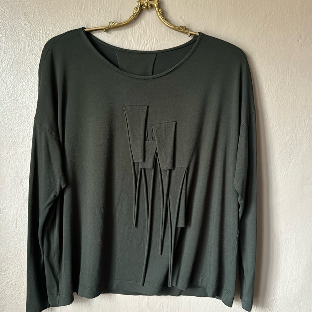 XD Xenia Design Green Blouse Size Small